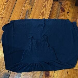 Perfectwhitetee Navy Blue Long Sleeveless Dress